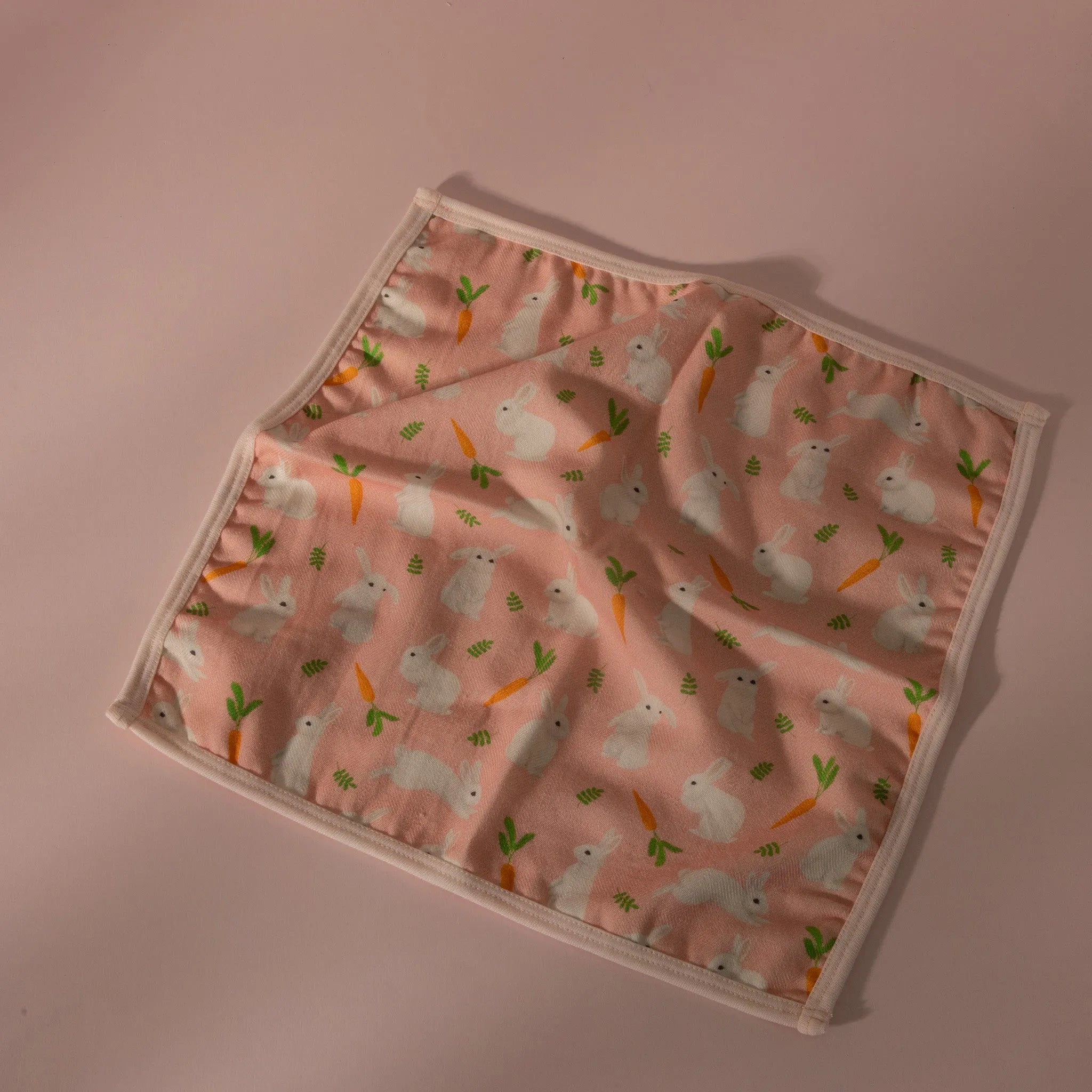 Bunny Peaches  Organic Bamboo Terry Face Towel