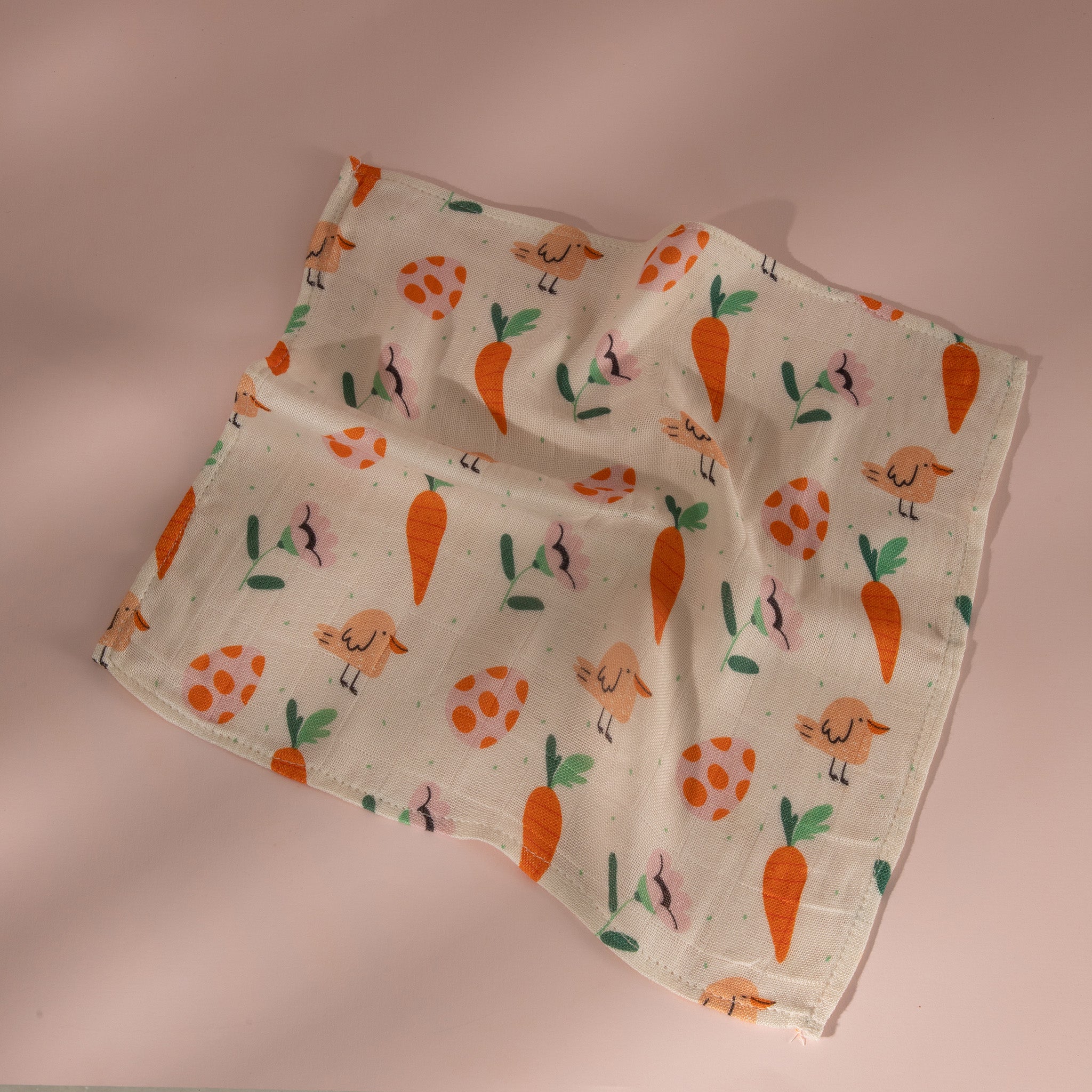 Tiny Carrot Crunchers Organic Bamboo Muslin Wash Cloth