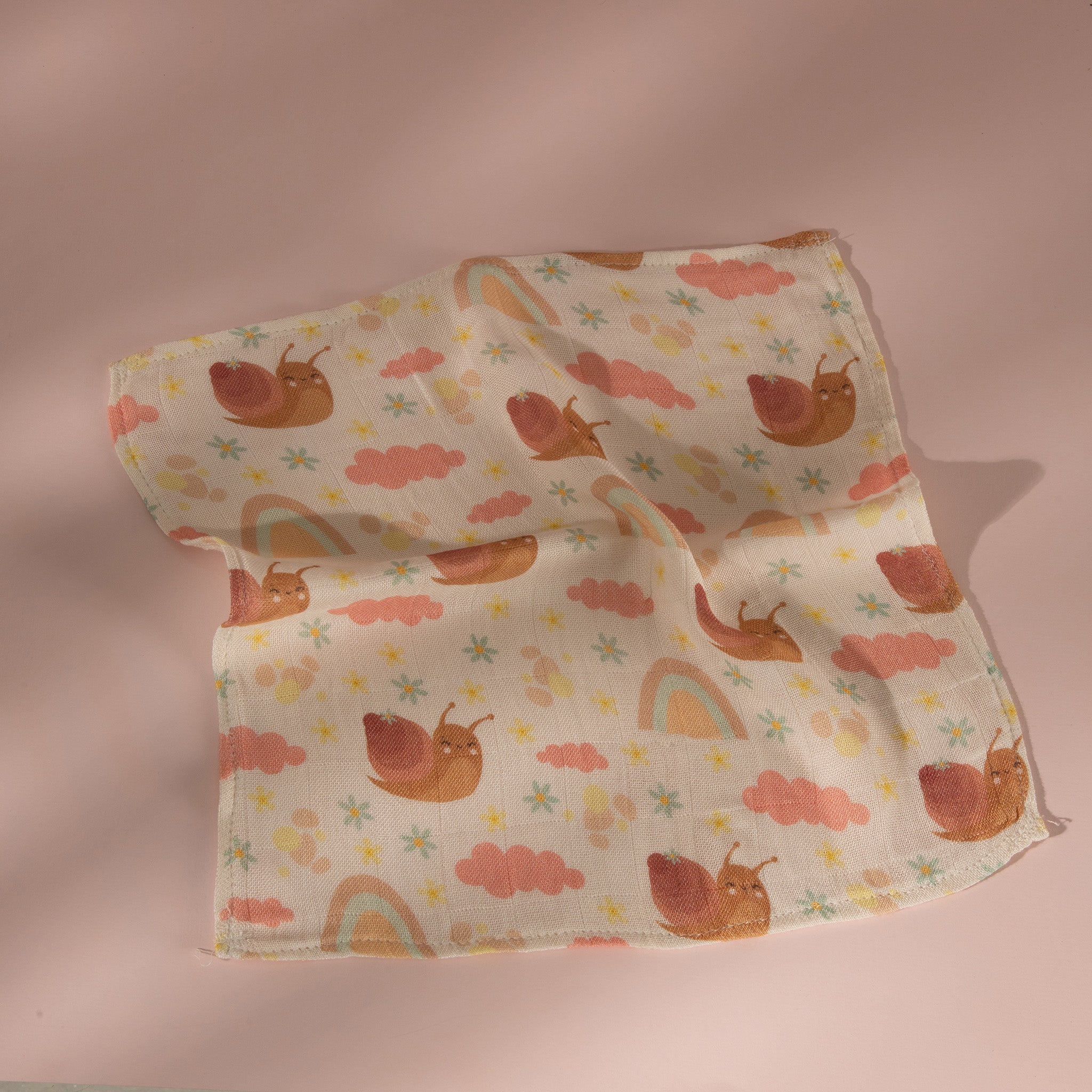 Snailbow Organic Bamboo Muslin Wash Cloth