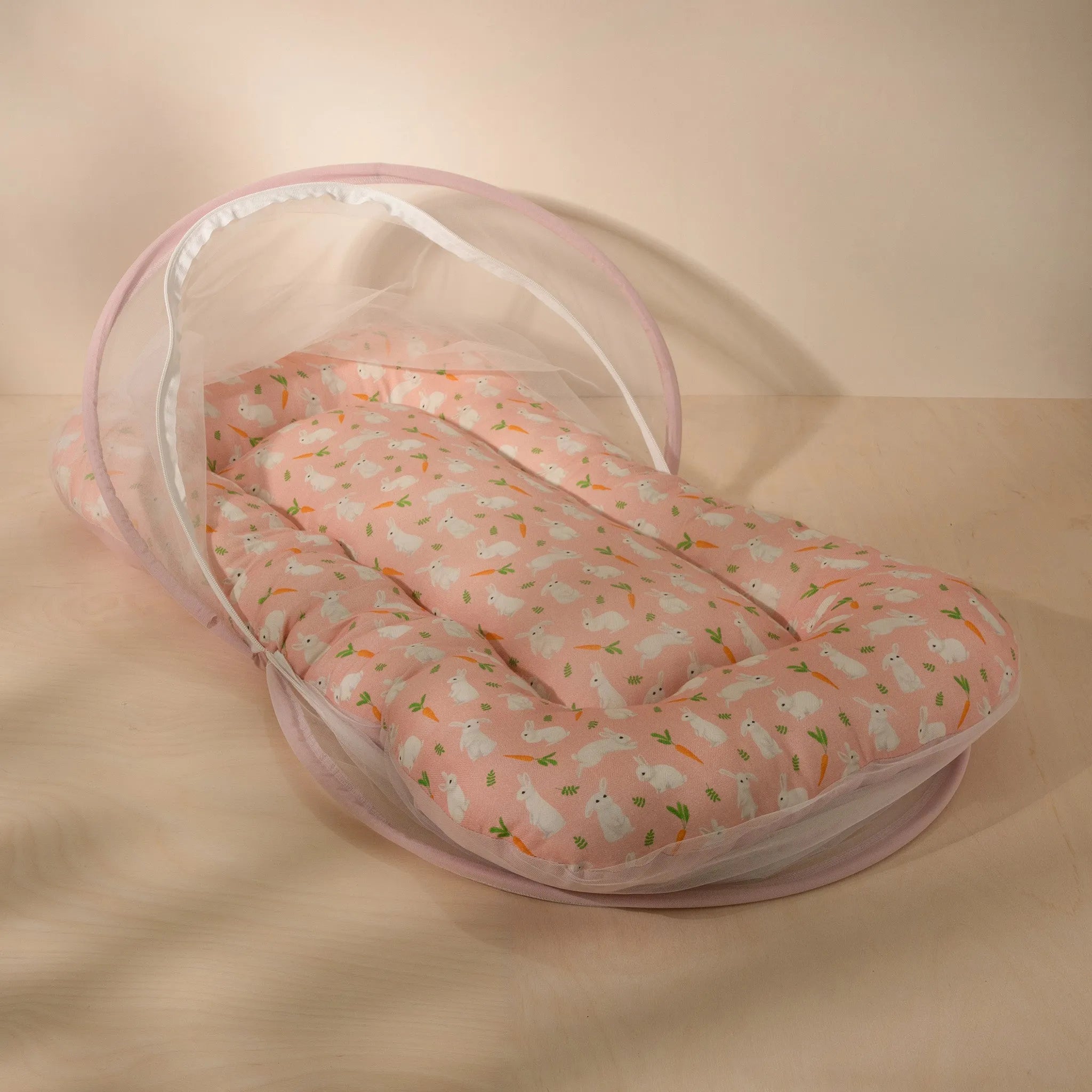 Bunny Peaches Organic Mosquito Bed Set