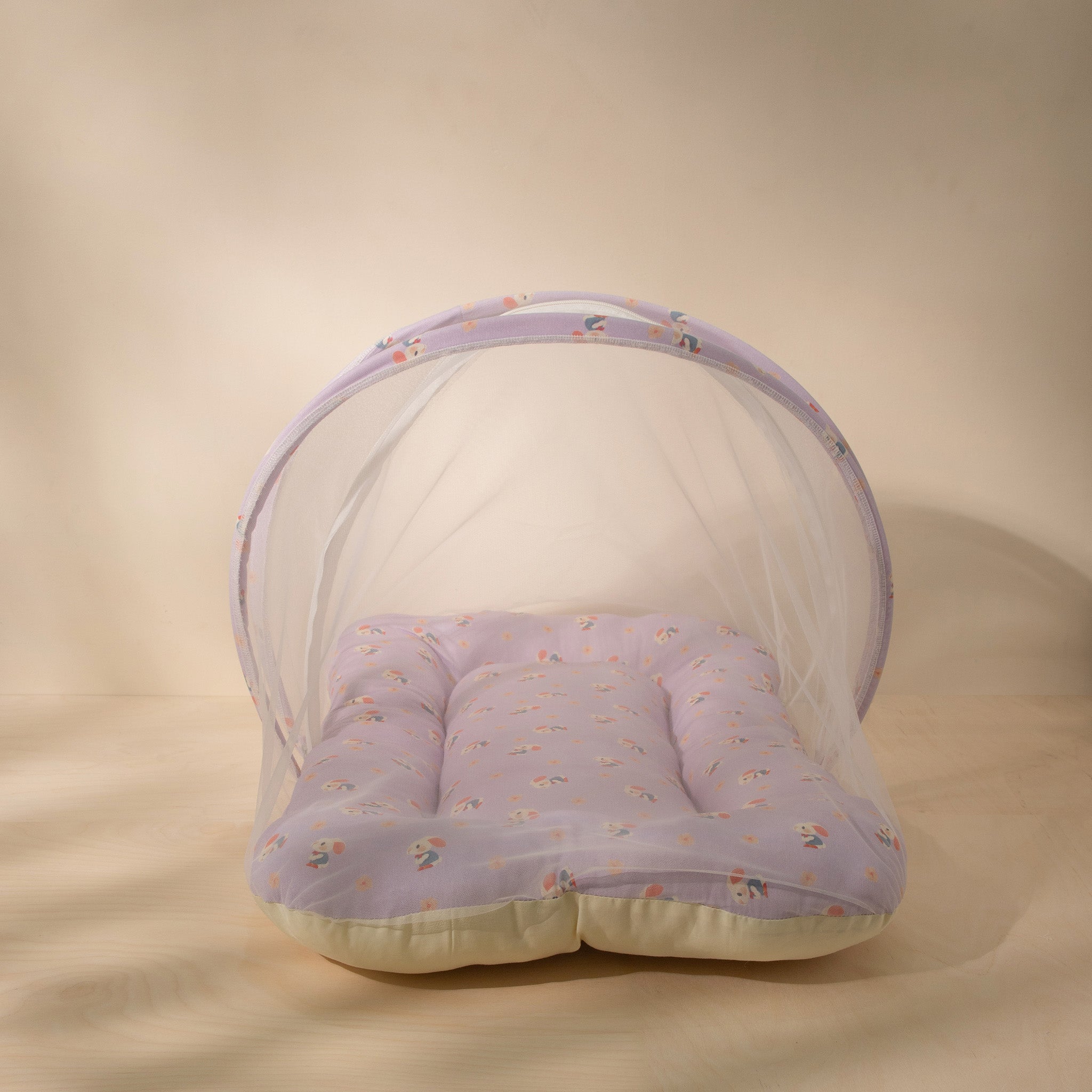 Lilac Bunny Tales Newborn Organic Mosquito Bag Set