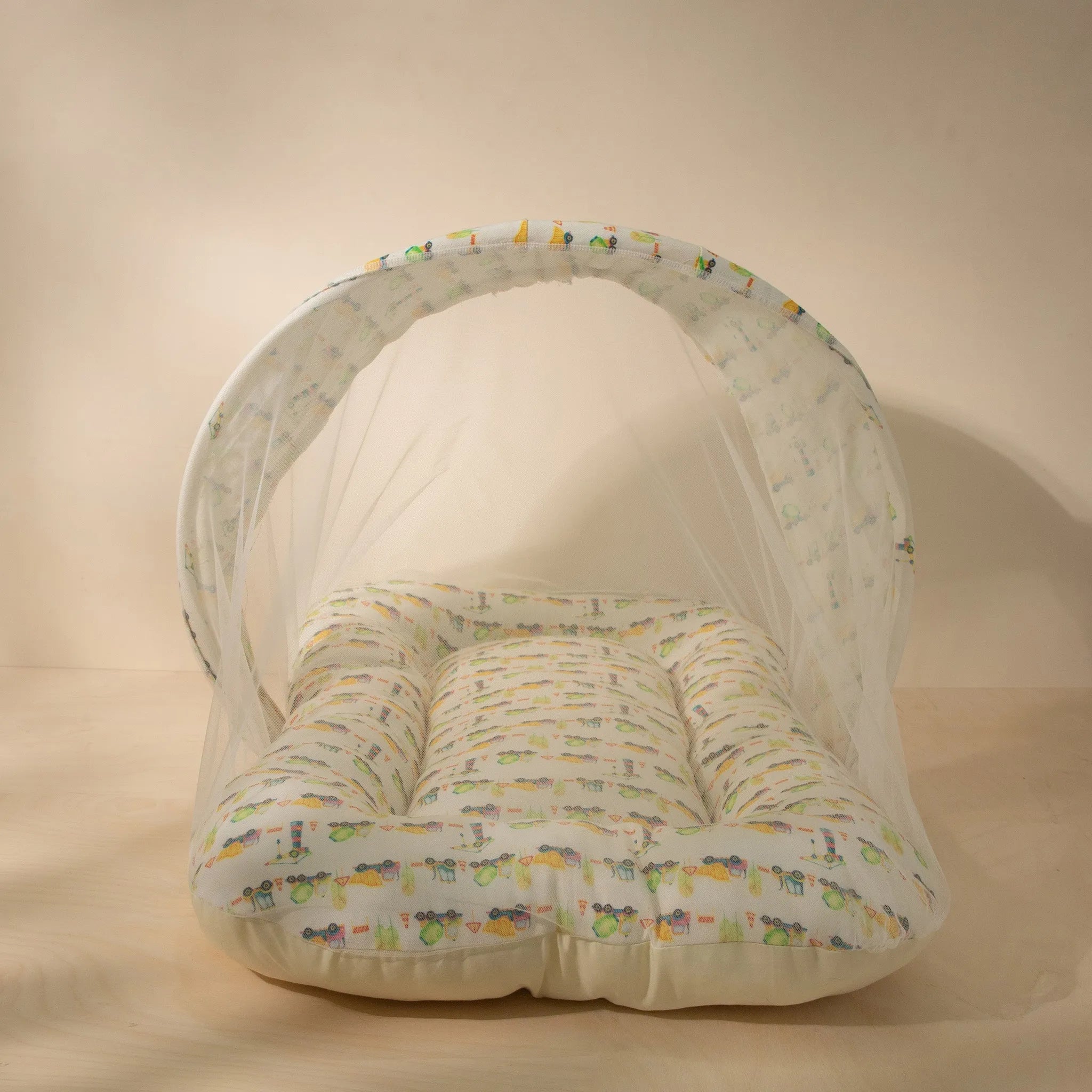 Tiny Truck Tales Newborn Organic Mosquito Bag Set