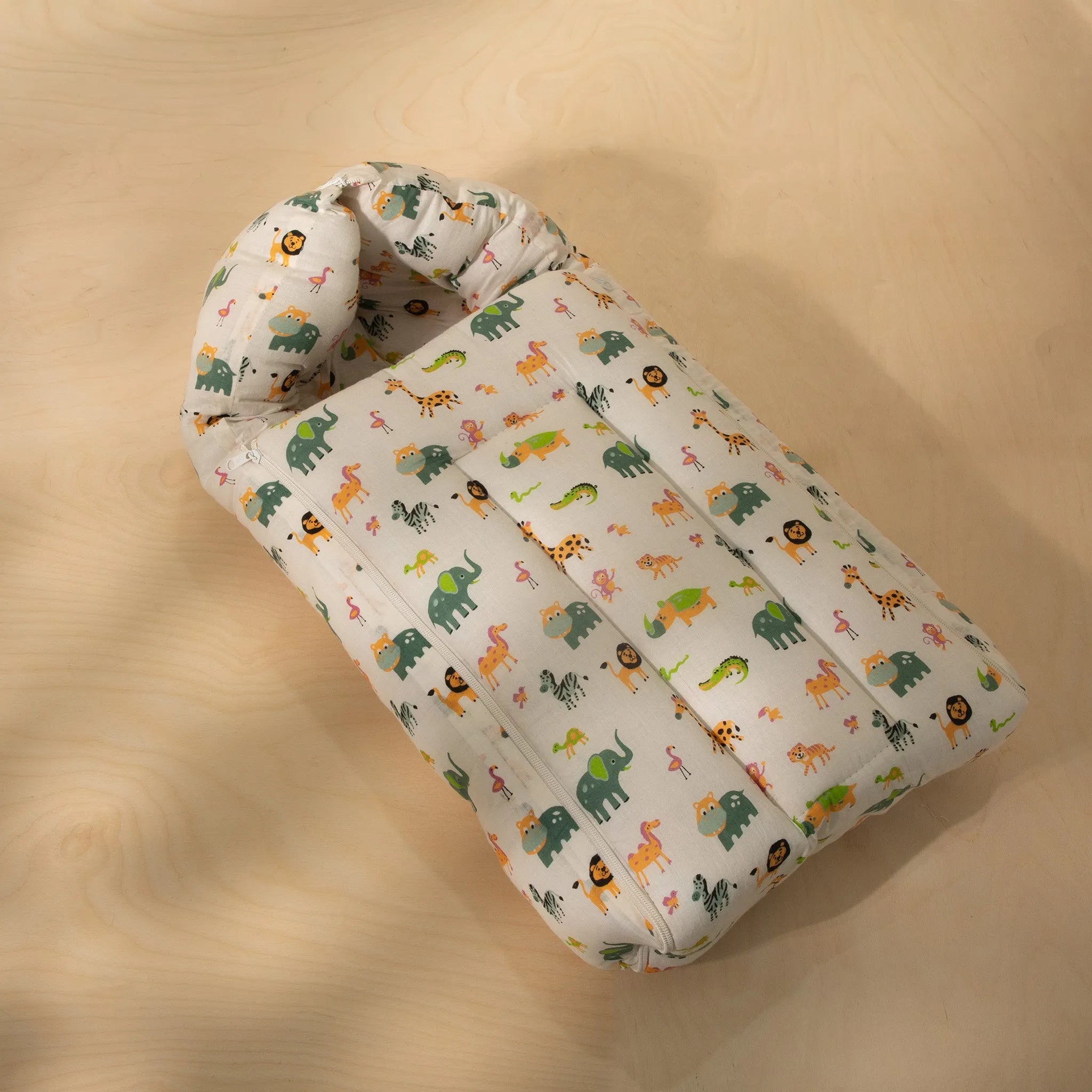 Organic Cotton Baby Sleeping Bag - Animal Print