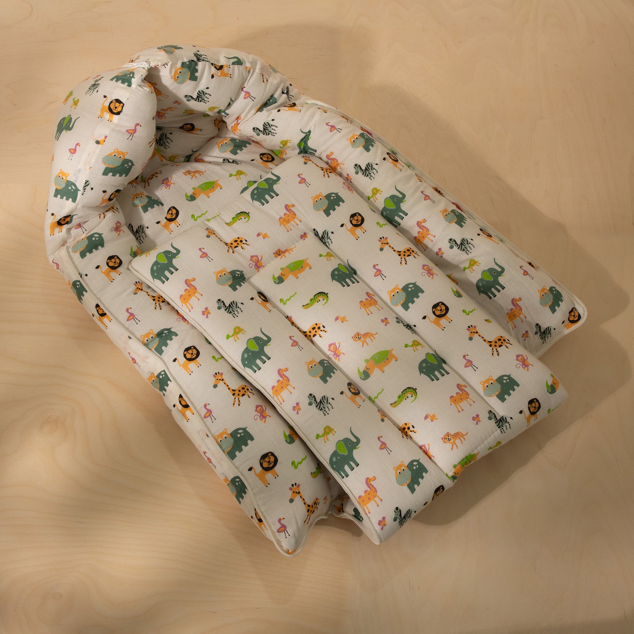 Animal Print Baby Sleeping Bag – Organic Cotton Bedding for Baby Bed Time