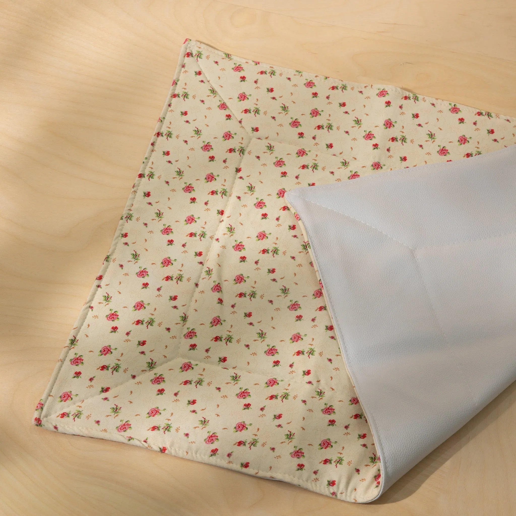 Organic Triple Layer Diaper Changing Mat with Squirrel Print