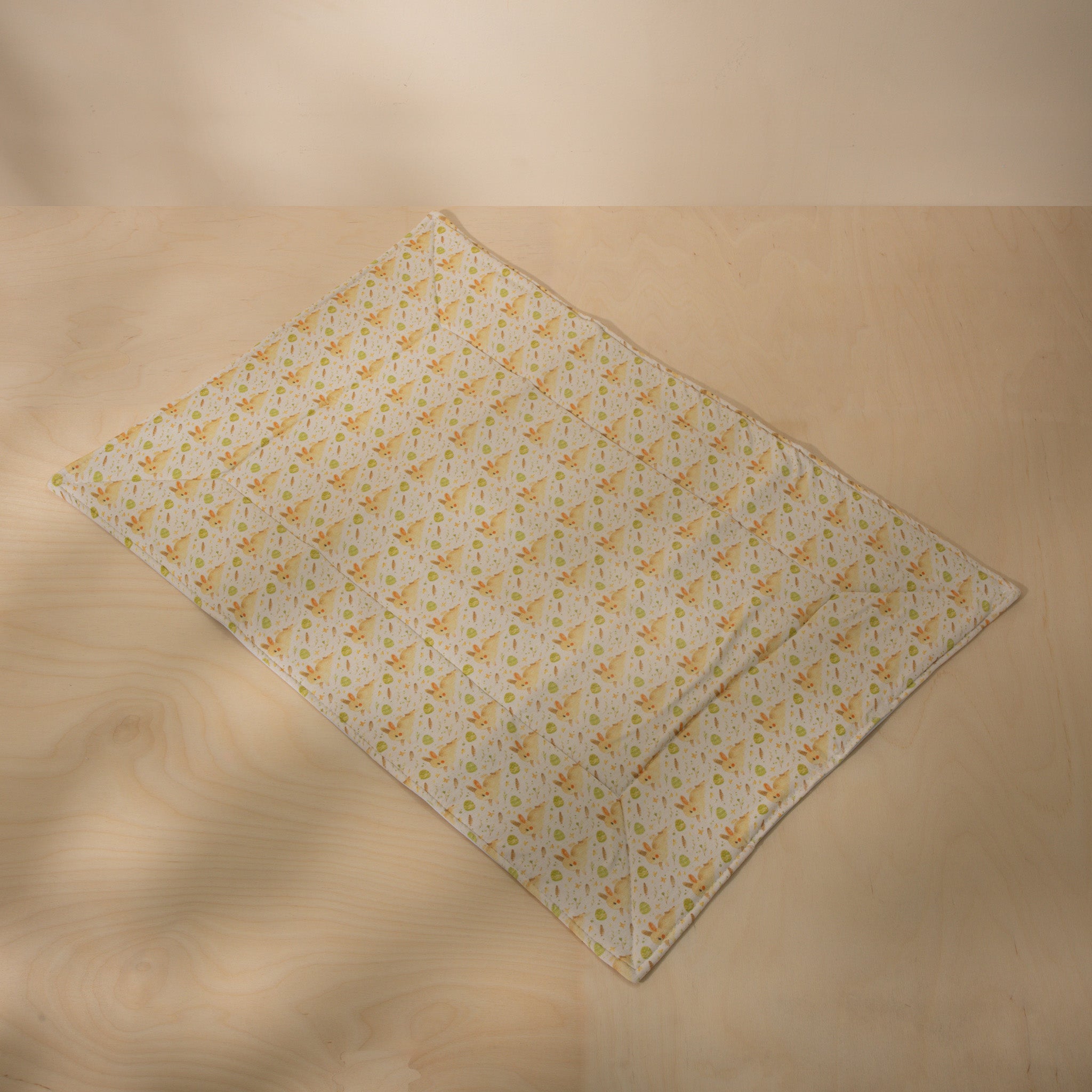 Organic Triple Layer Diaper Changing Mat with Bunny Print