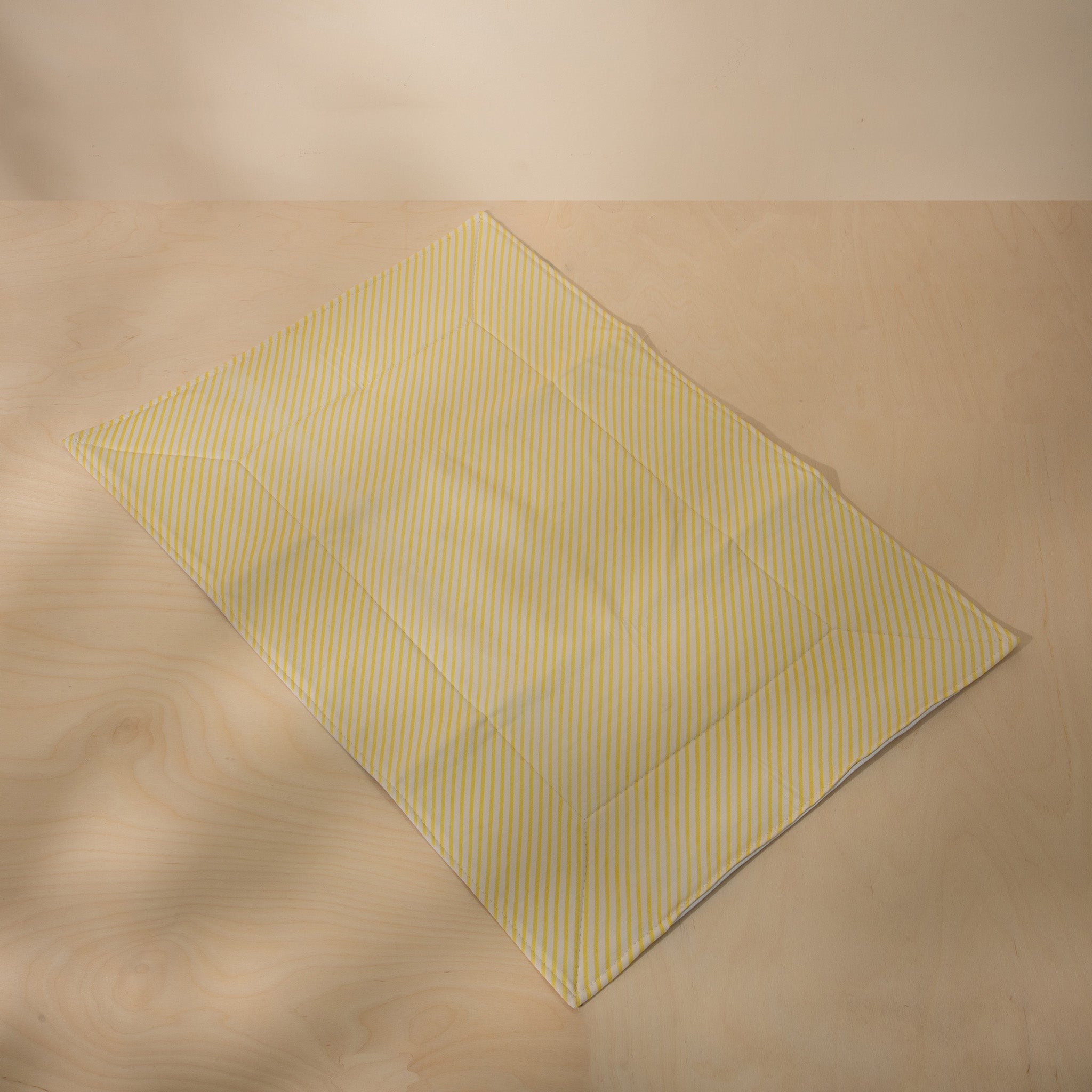 Organic Triple Layer Diaper Changing Mat with Sunshine Stripes