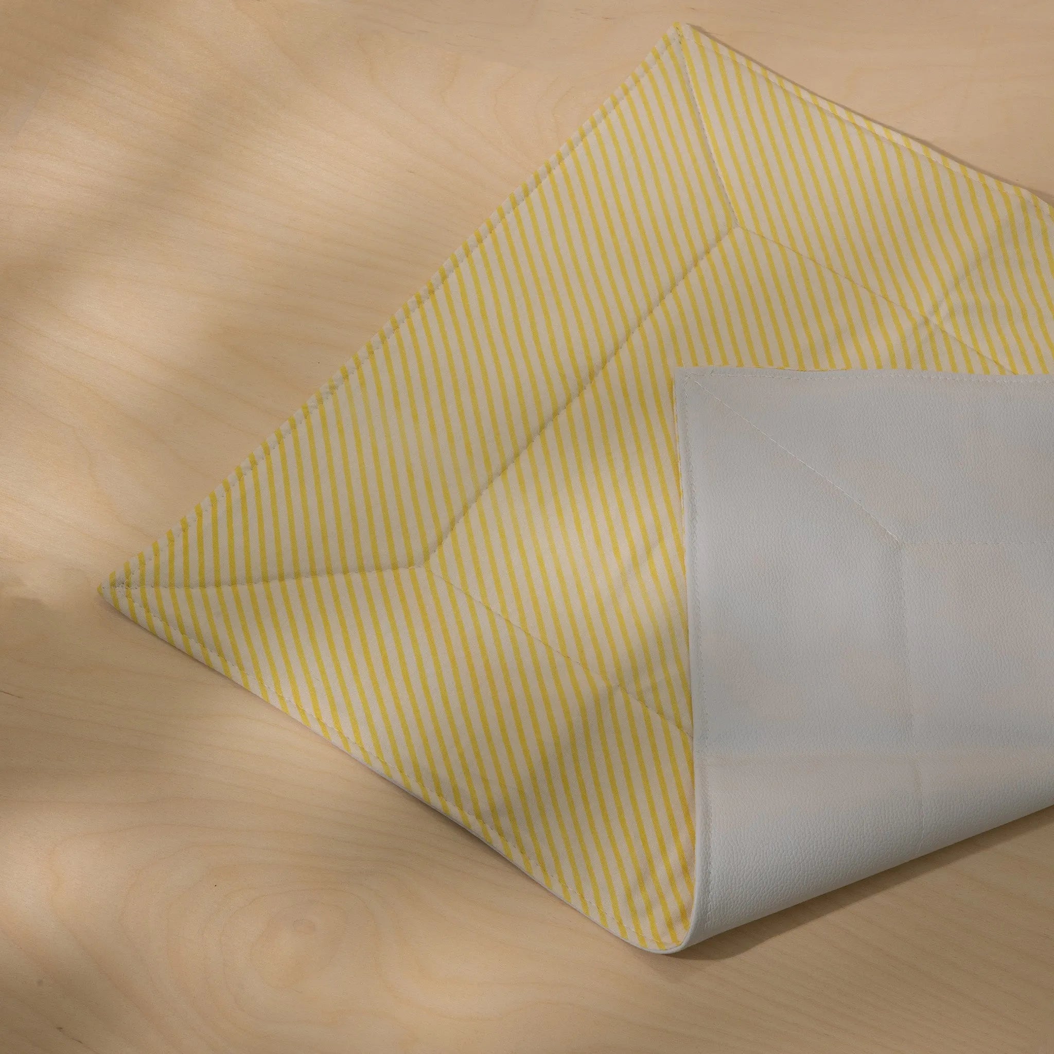Organic Triple Layer Diaper Changing Mat with Sunshine Stripes