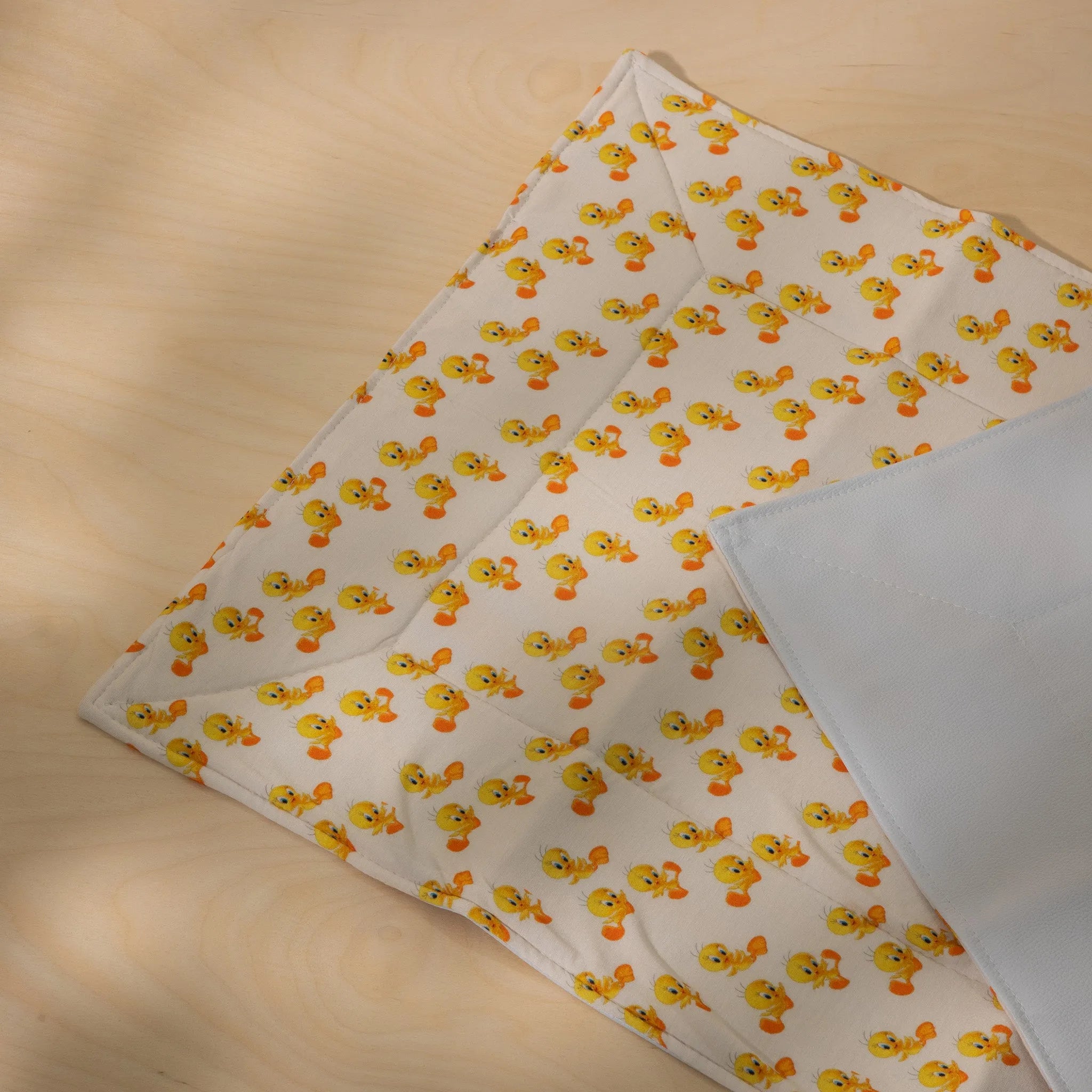 Organic Triple Layer Diaper Changing Mat with Tweety Print