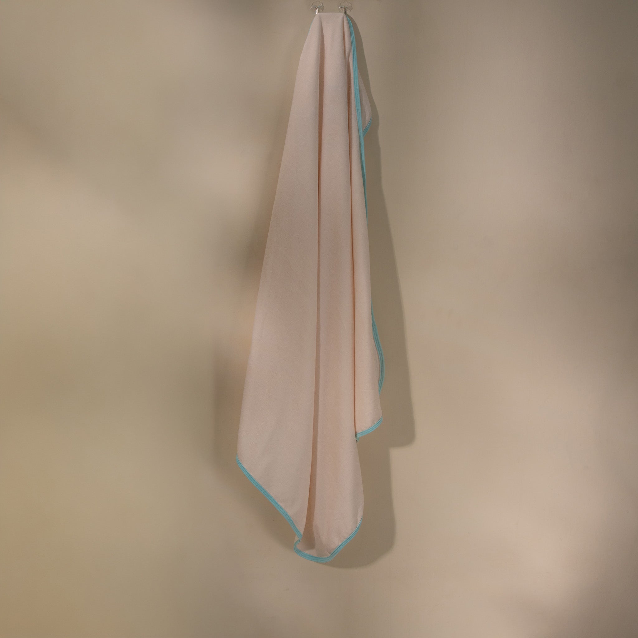 Hosiery & Terry Hooded towel- Baby Pink