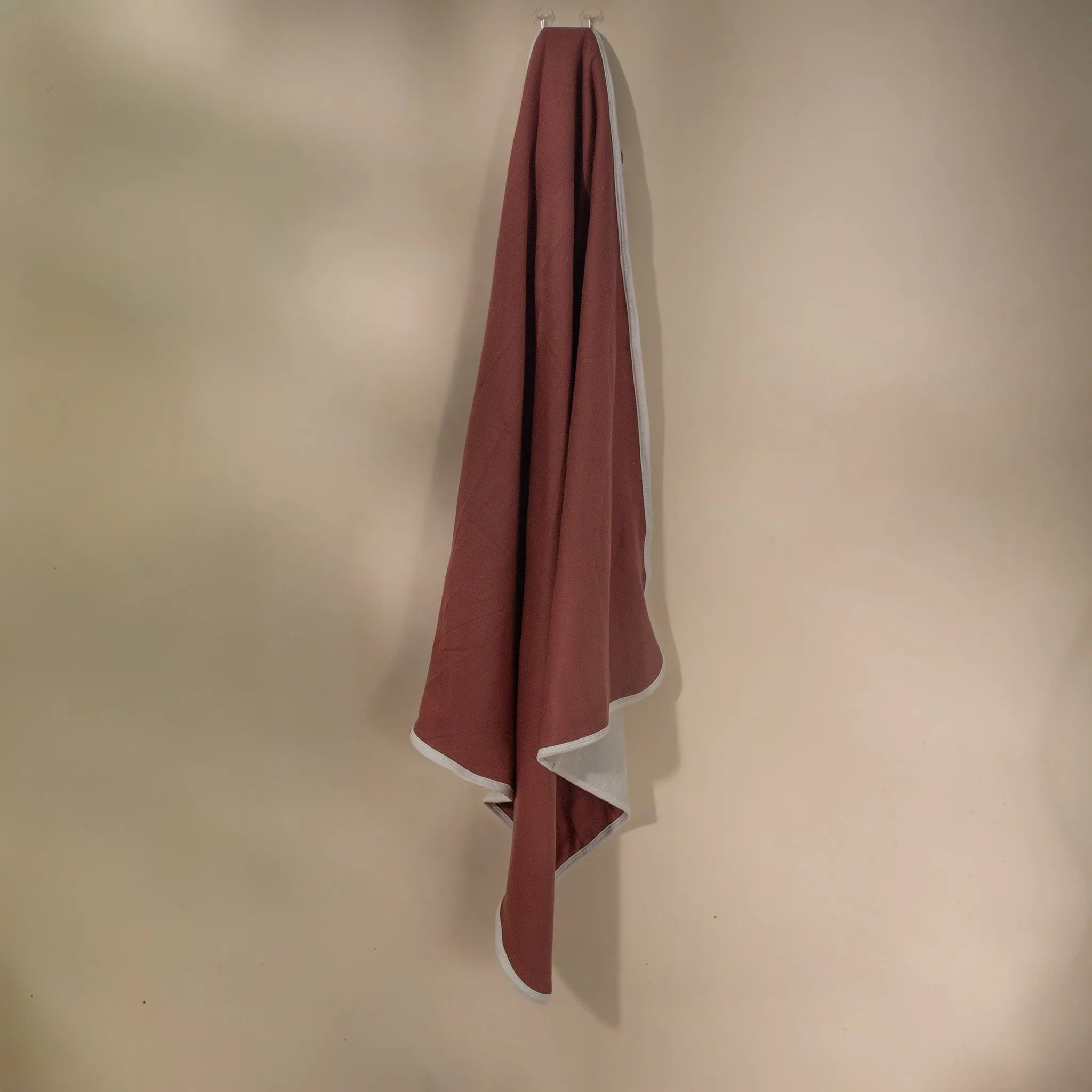 Hosiery & Terry Hooded towel- Chocolate brown