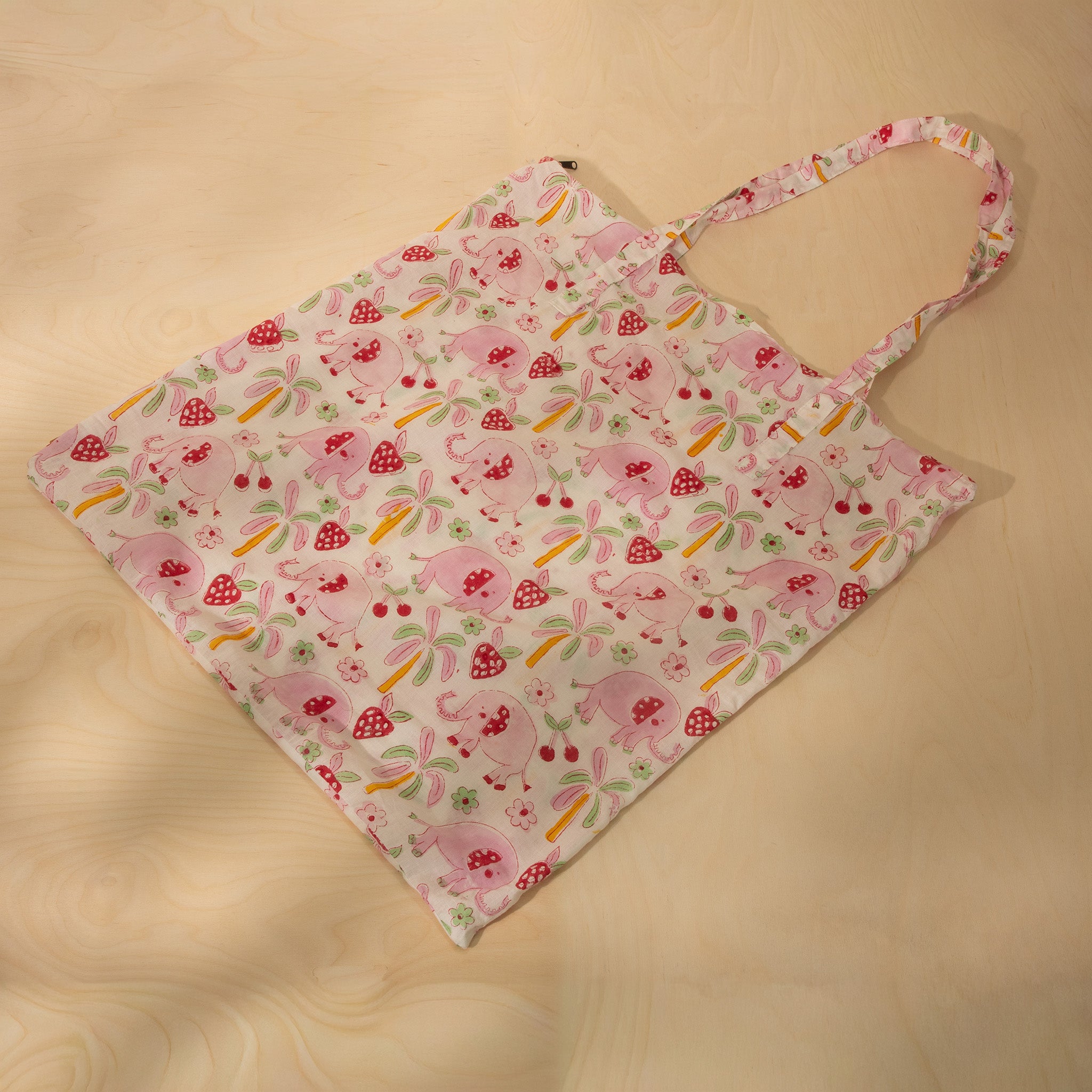 Pink Elephant Baby Bedding Set with Pillow & Bolsters