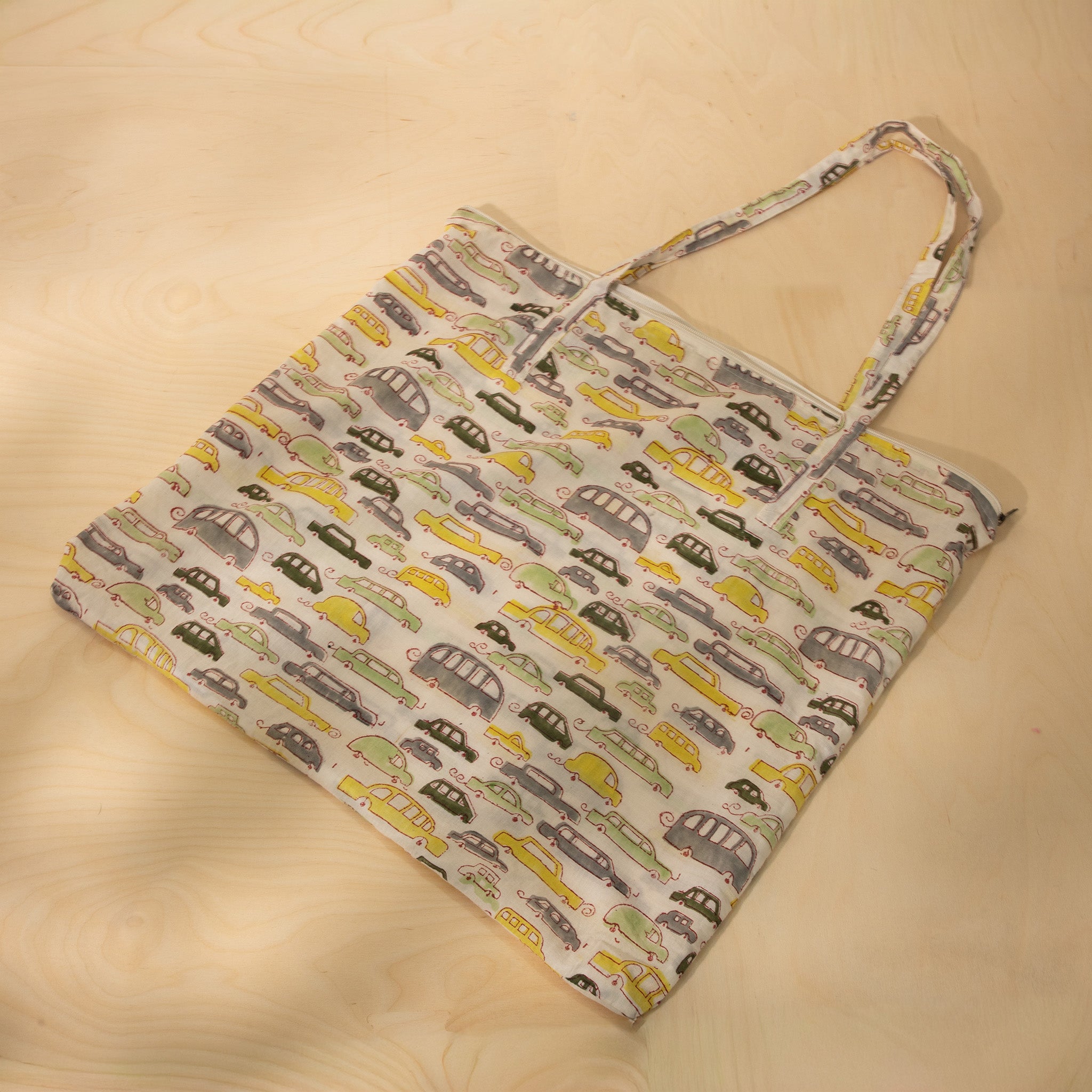 Cars Handblock  Baby Bedding Set with Pillow & Bolsters