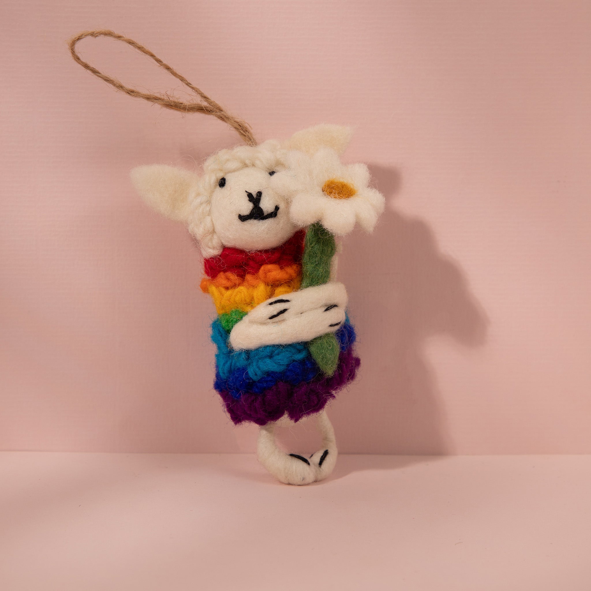Lulu the Rainbow Dreamer Wool Plush Toy