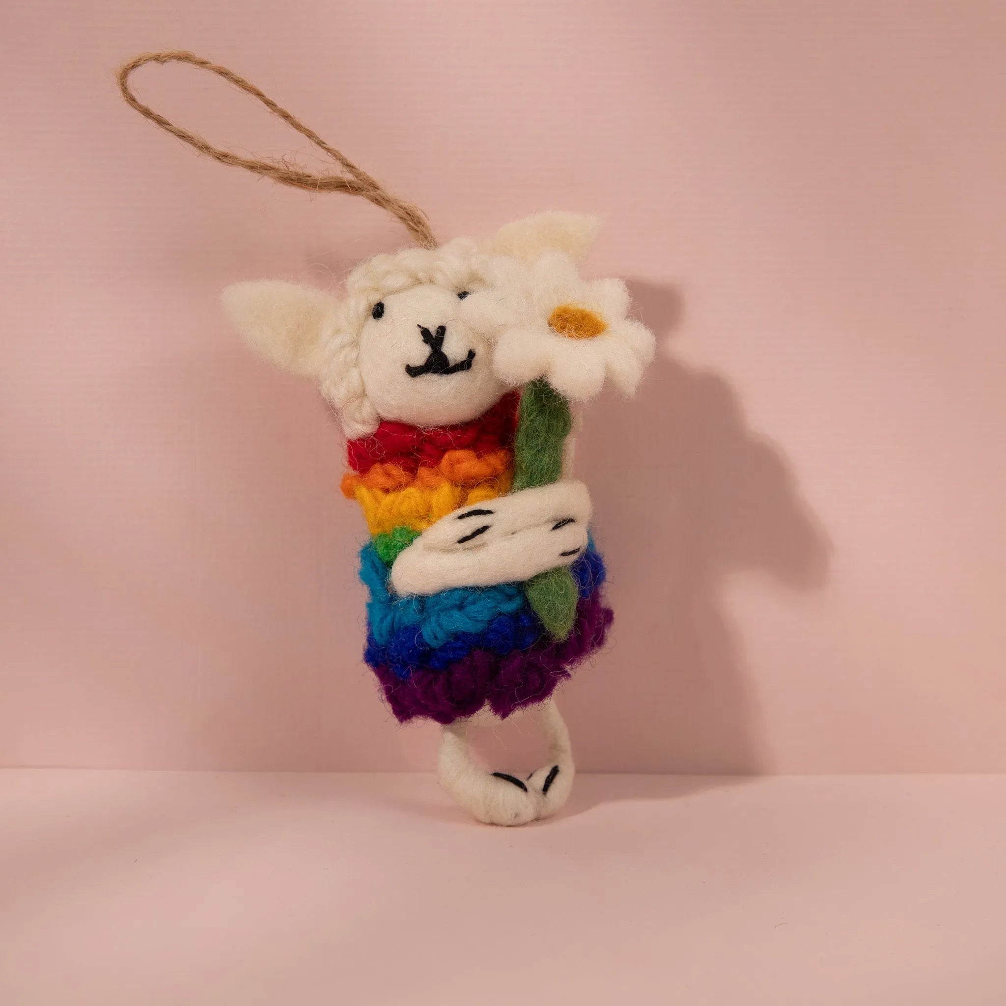 Lulu the Rainbow Dreamer Wool Plush Toy