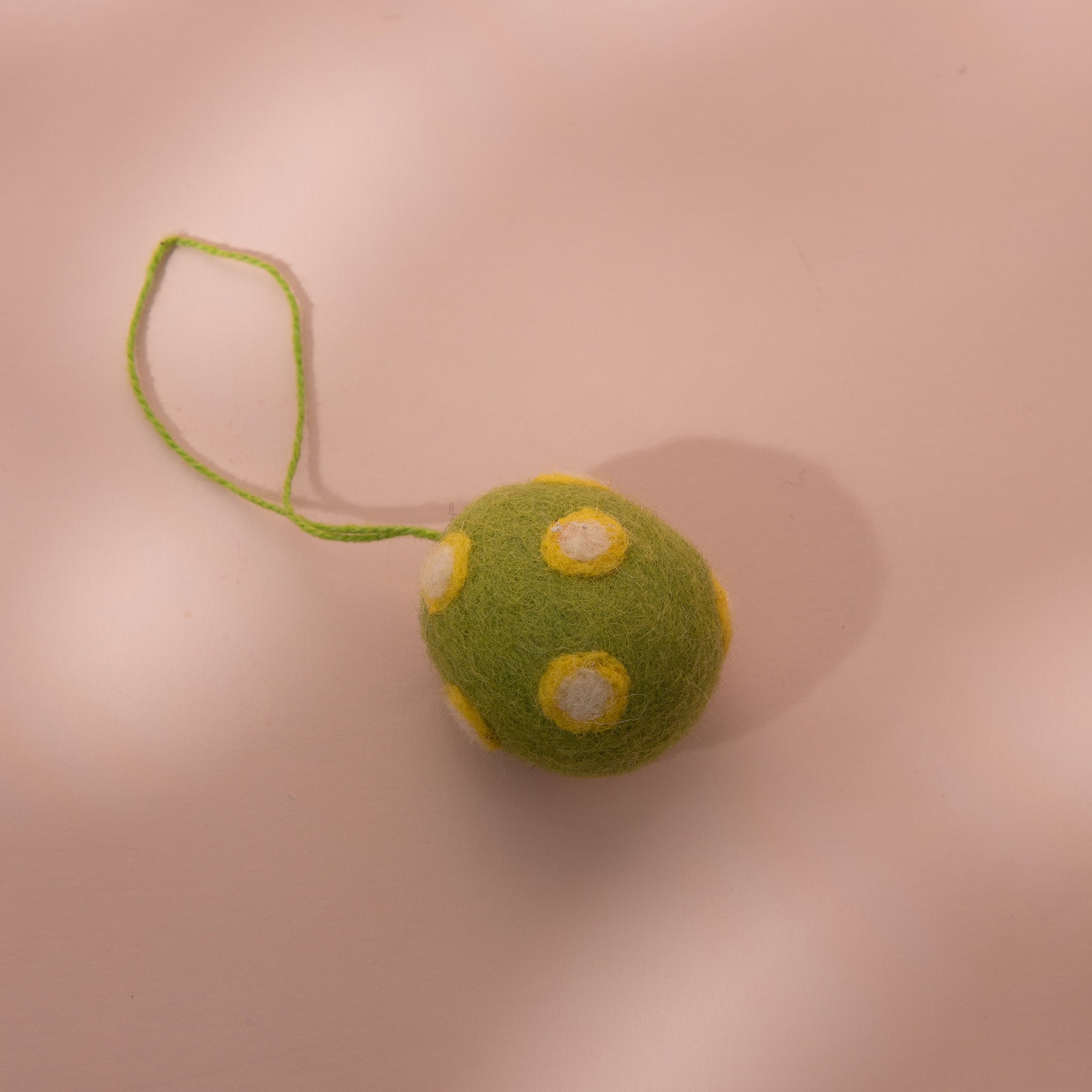 Green Garden Felt Ball Toy