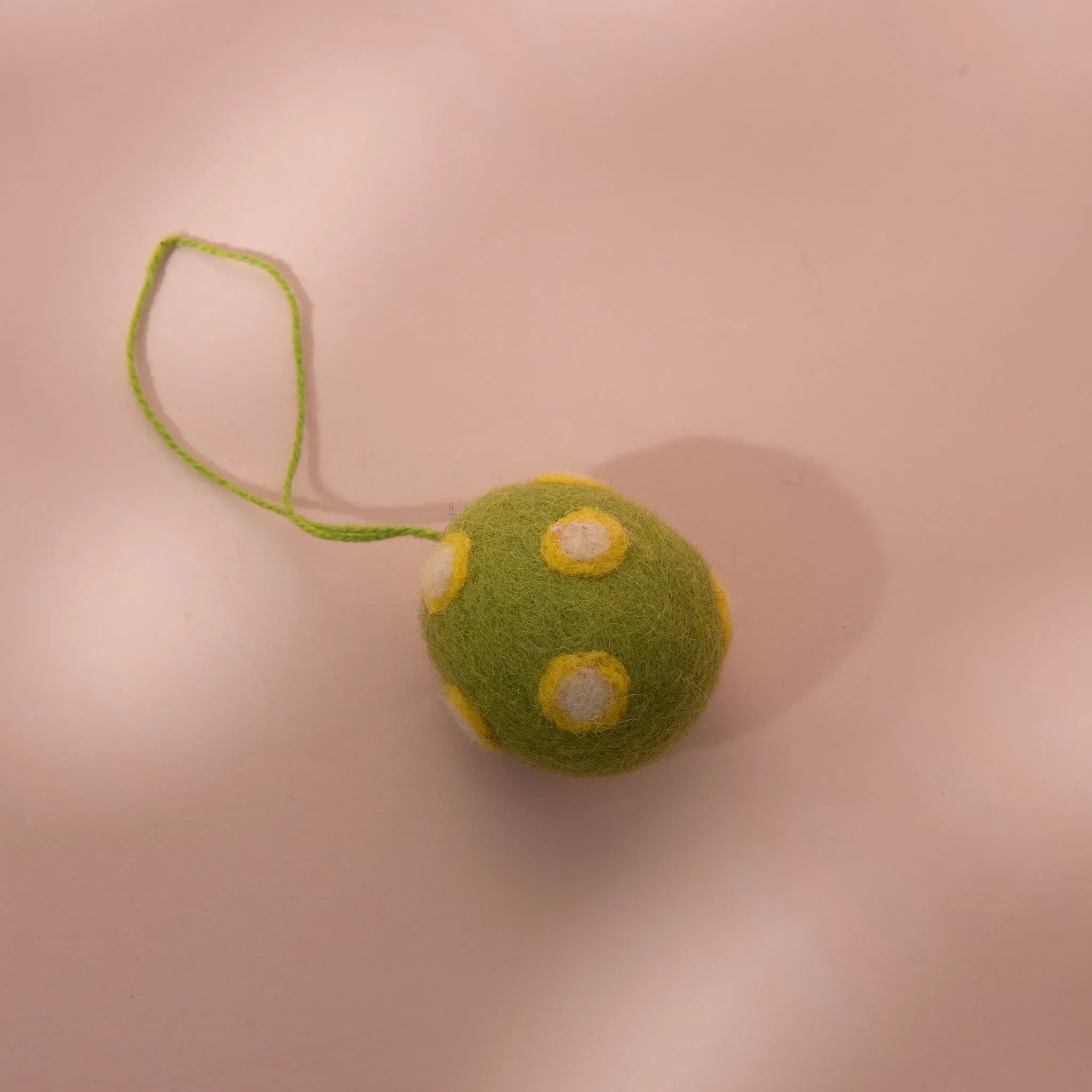 Green Garden Felt Ball Toy