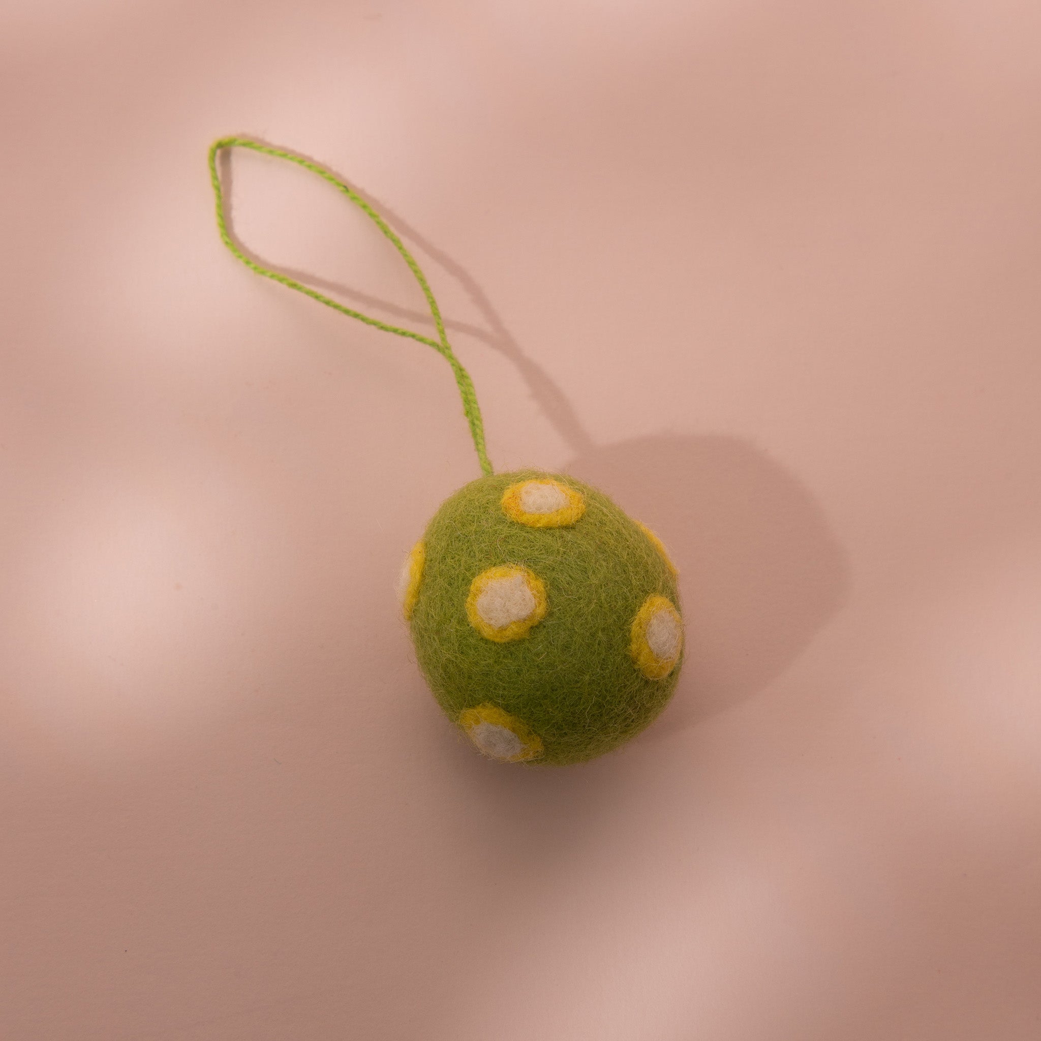 Green Garden Felt Ball Toy