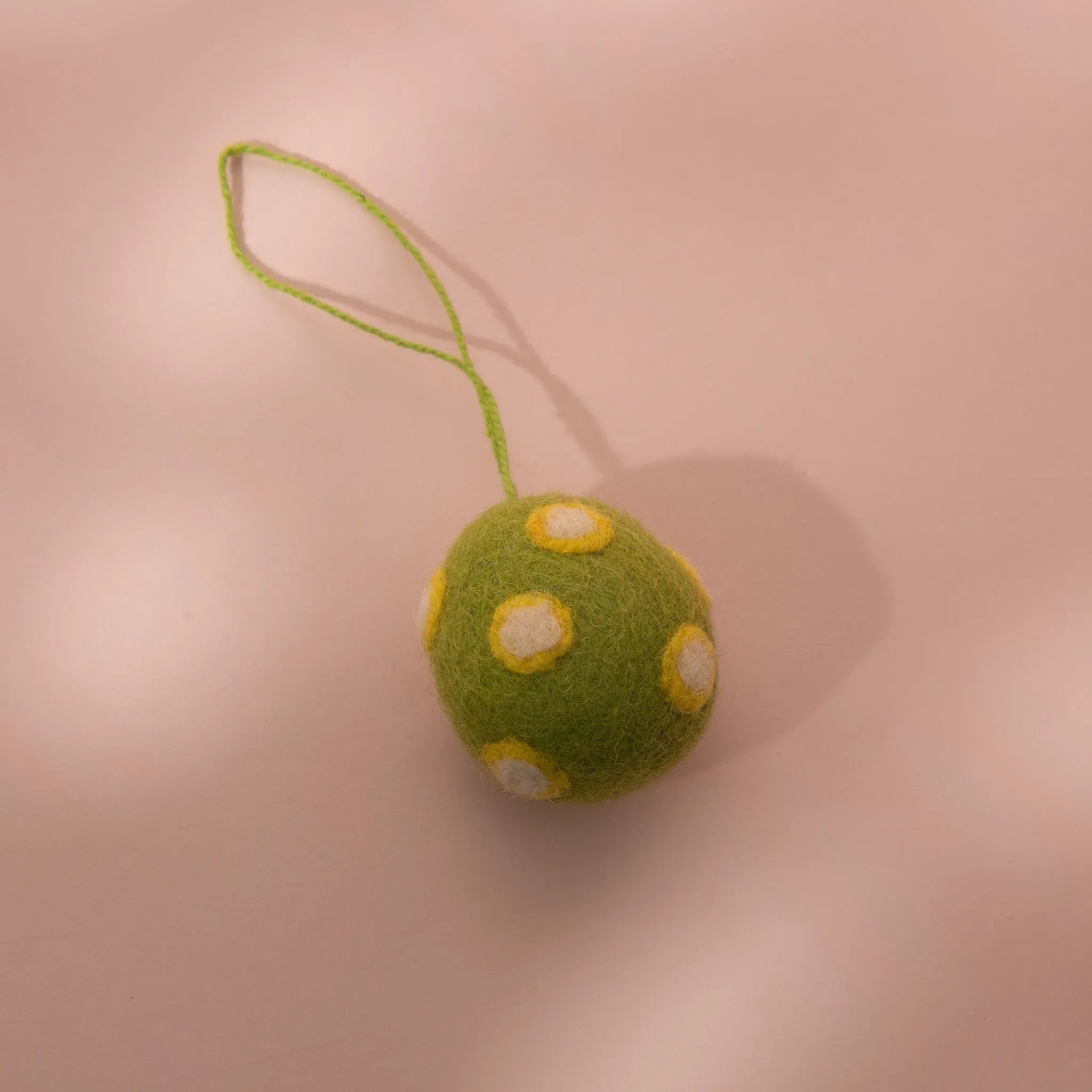 Green Garden Felt Ball Toy