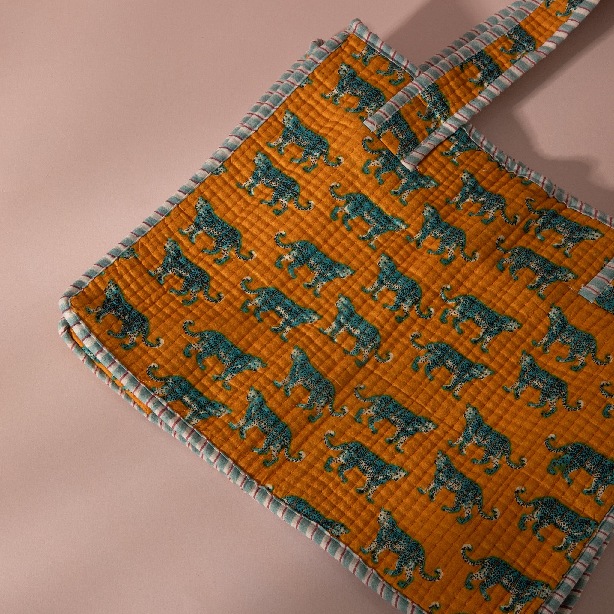 Jungle Safari Designer Quilted Tote Bag