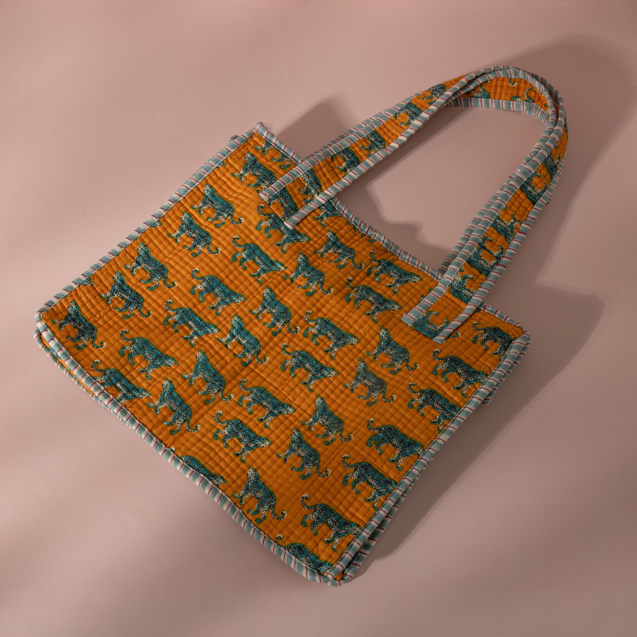 Jungle Safari Designer Quilted Tote Bag