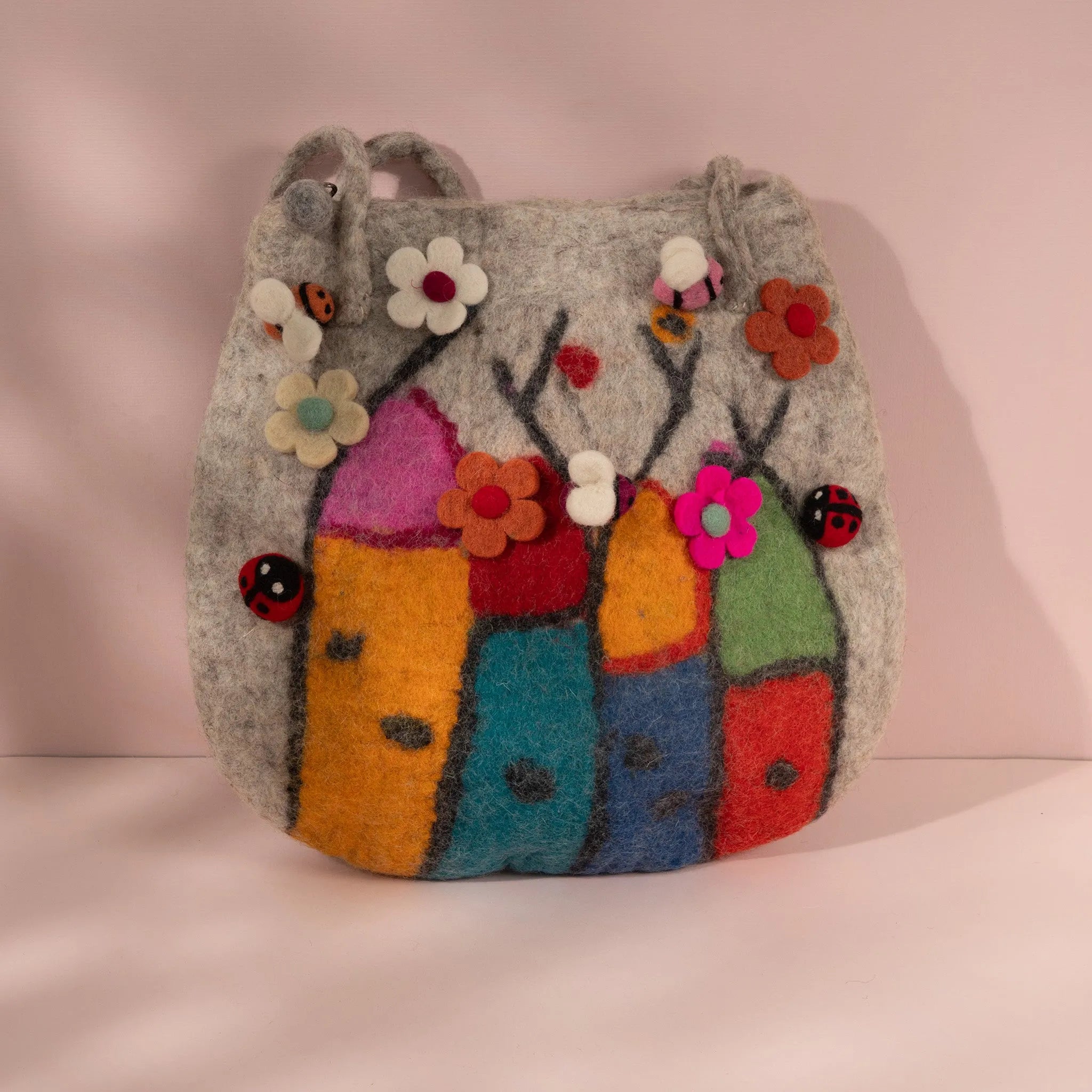 Whimsical Village Garden Shoulder Bag Toy