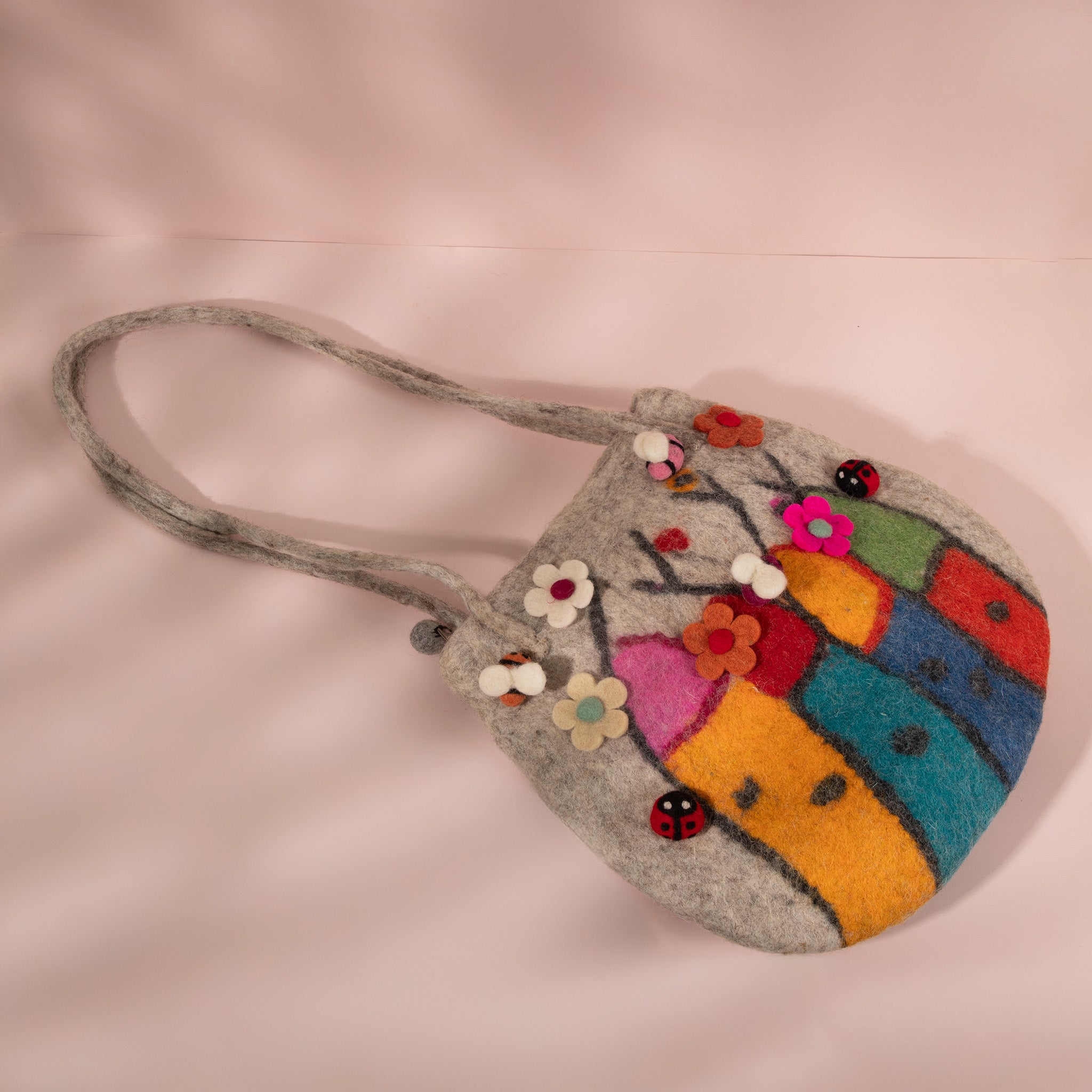 Whimsical Village Garden Shoulder Bag Toy