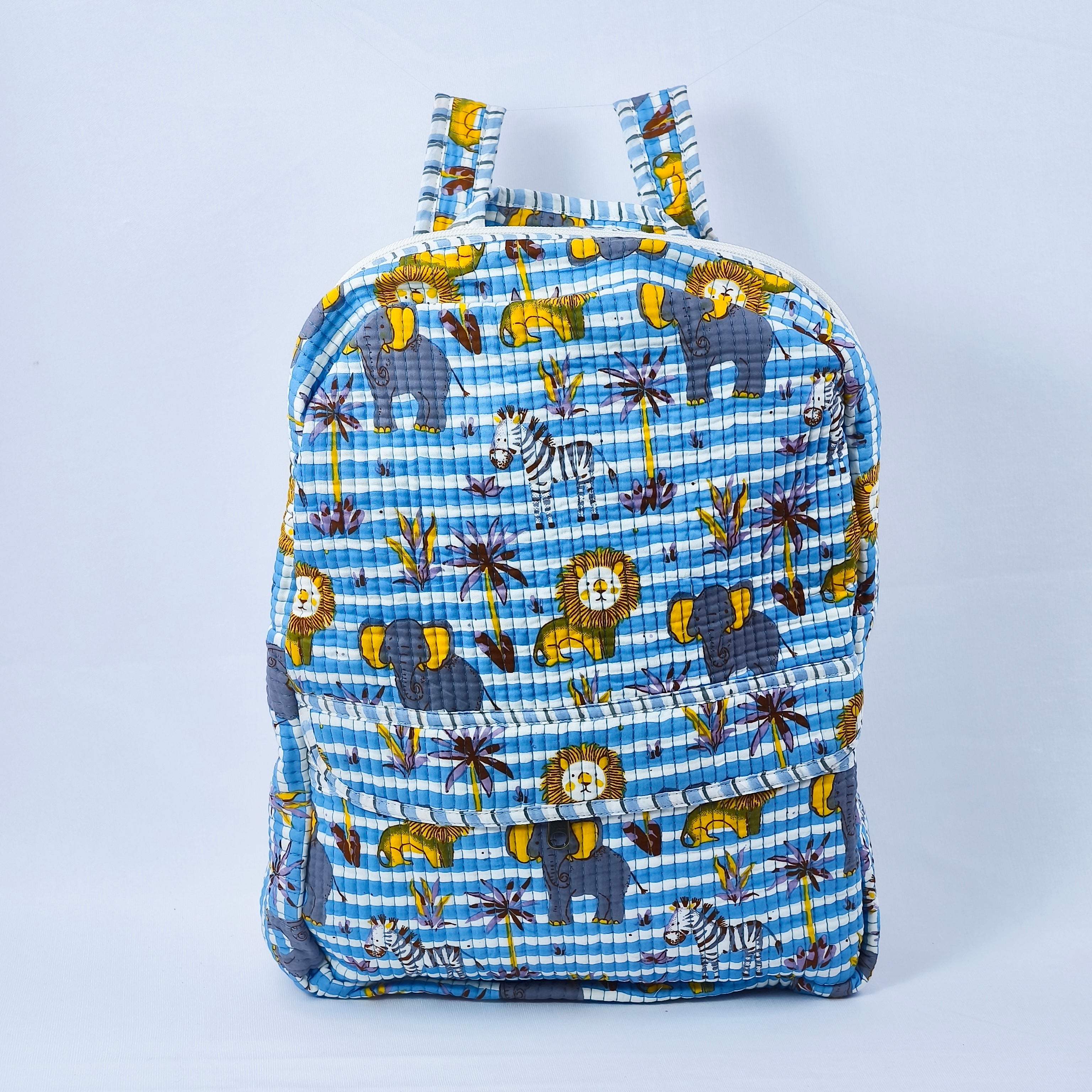 Jungle Safari Kids Quilted Backpack – Cotton Waffle