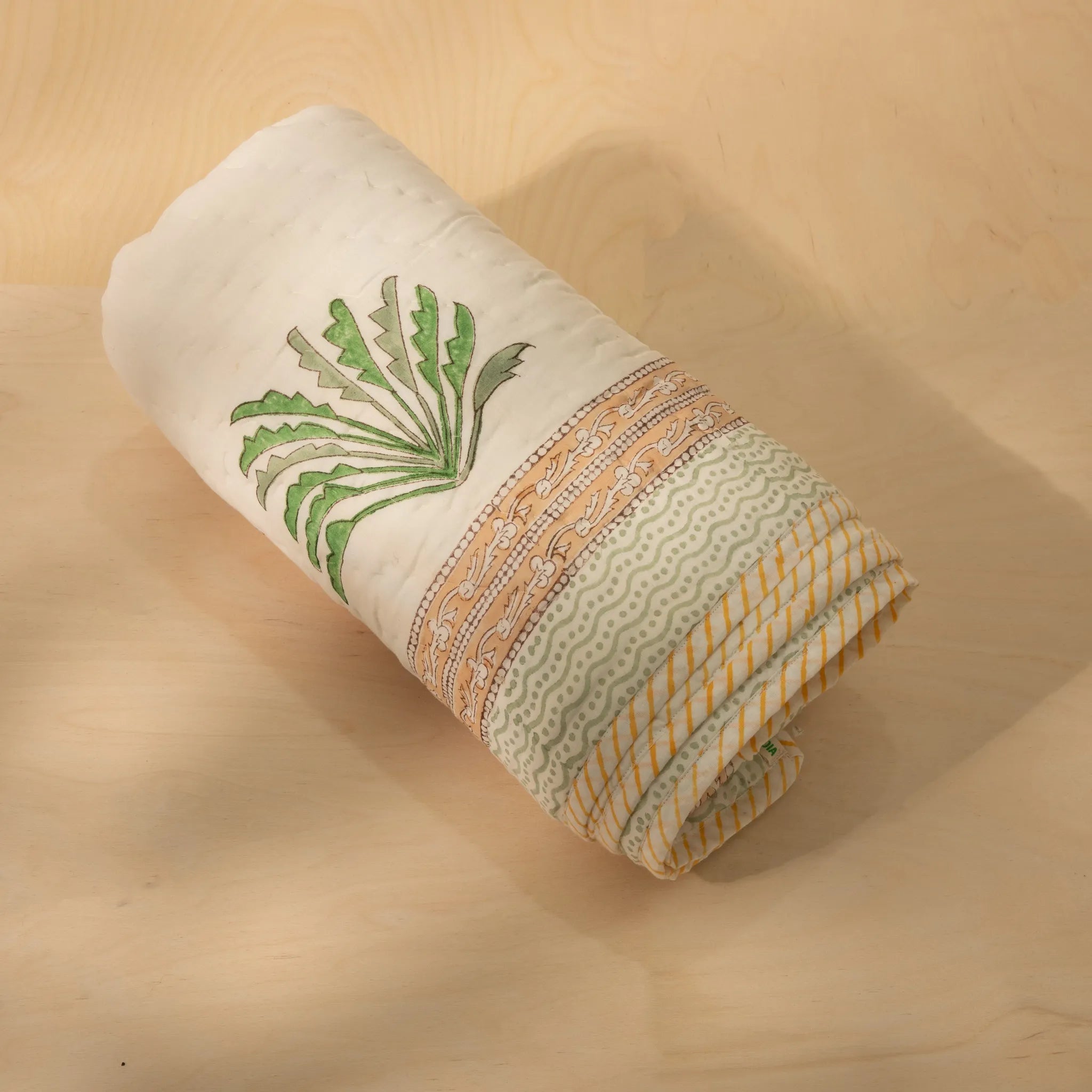 Jungle Palm Reversible Muslin Cotton Quilt for Kids