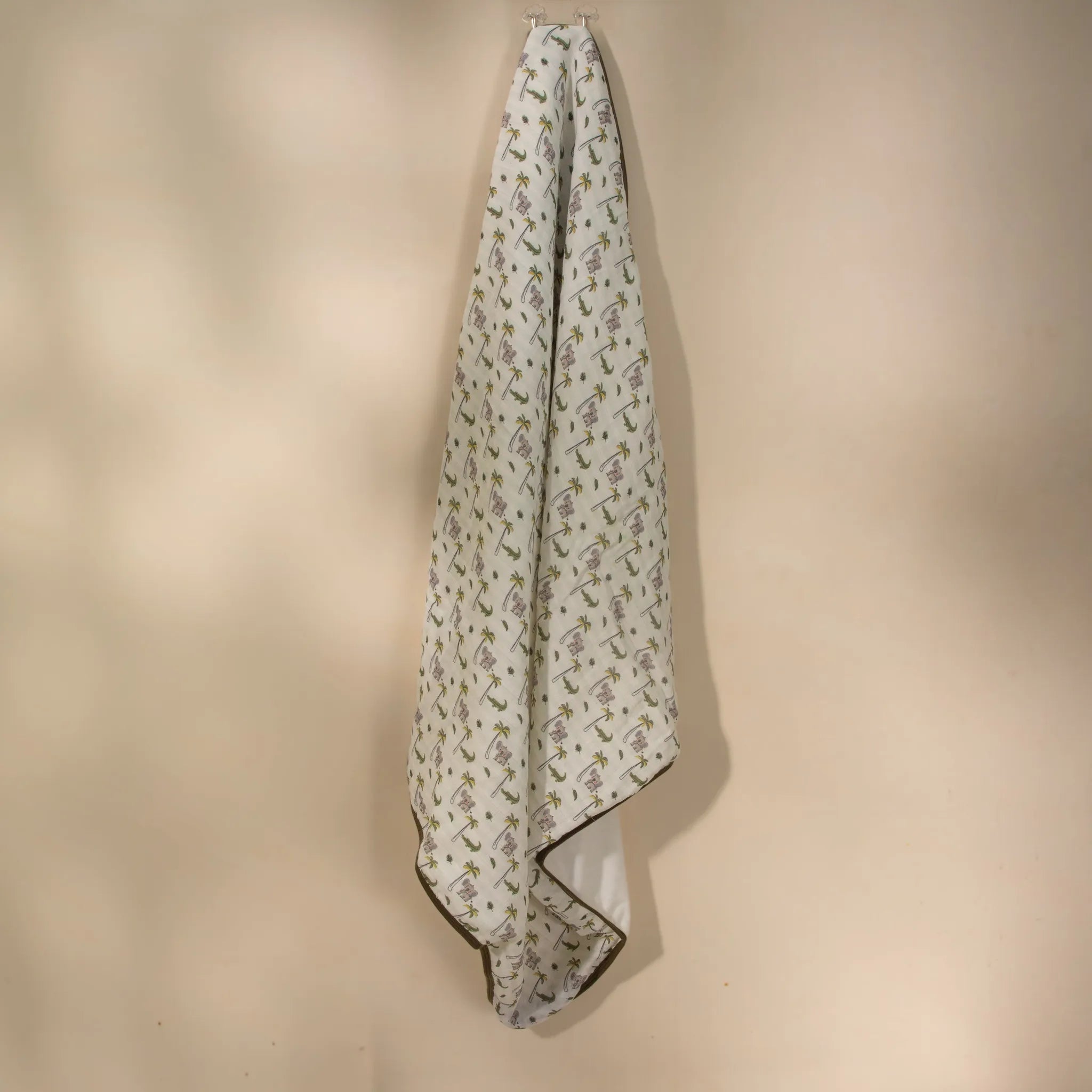 Bamboo Muslin & Terry Hooded towel- Jungel Print