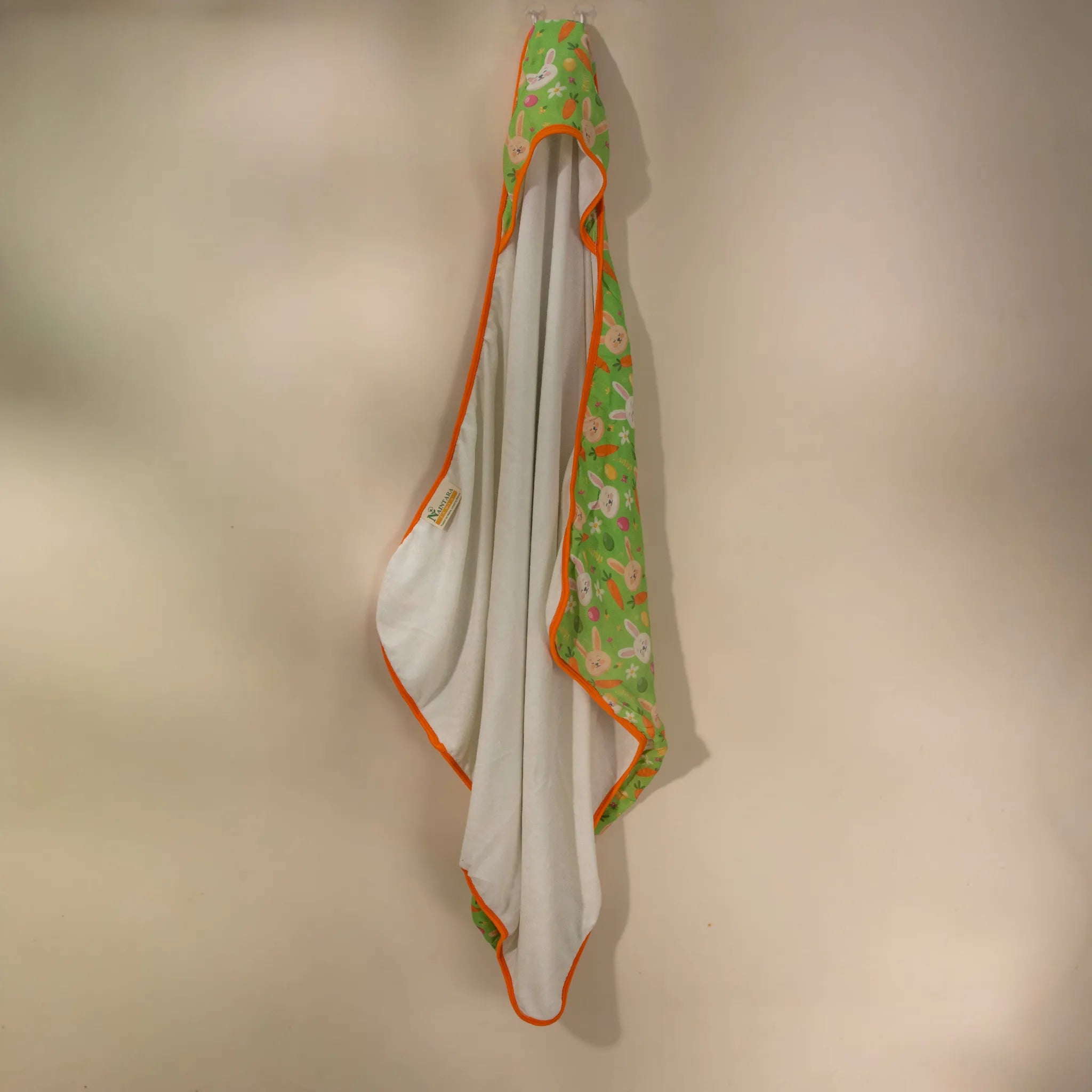 Bamboo Muslin & Terry Hooded towel- Hop Pop Garden