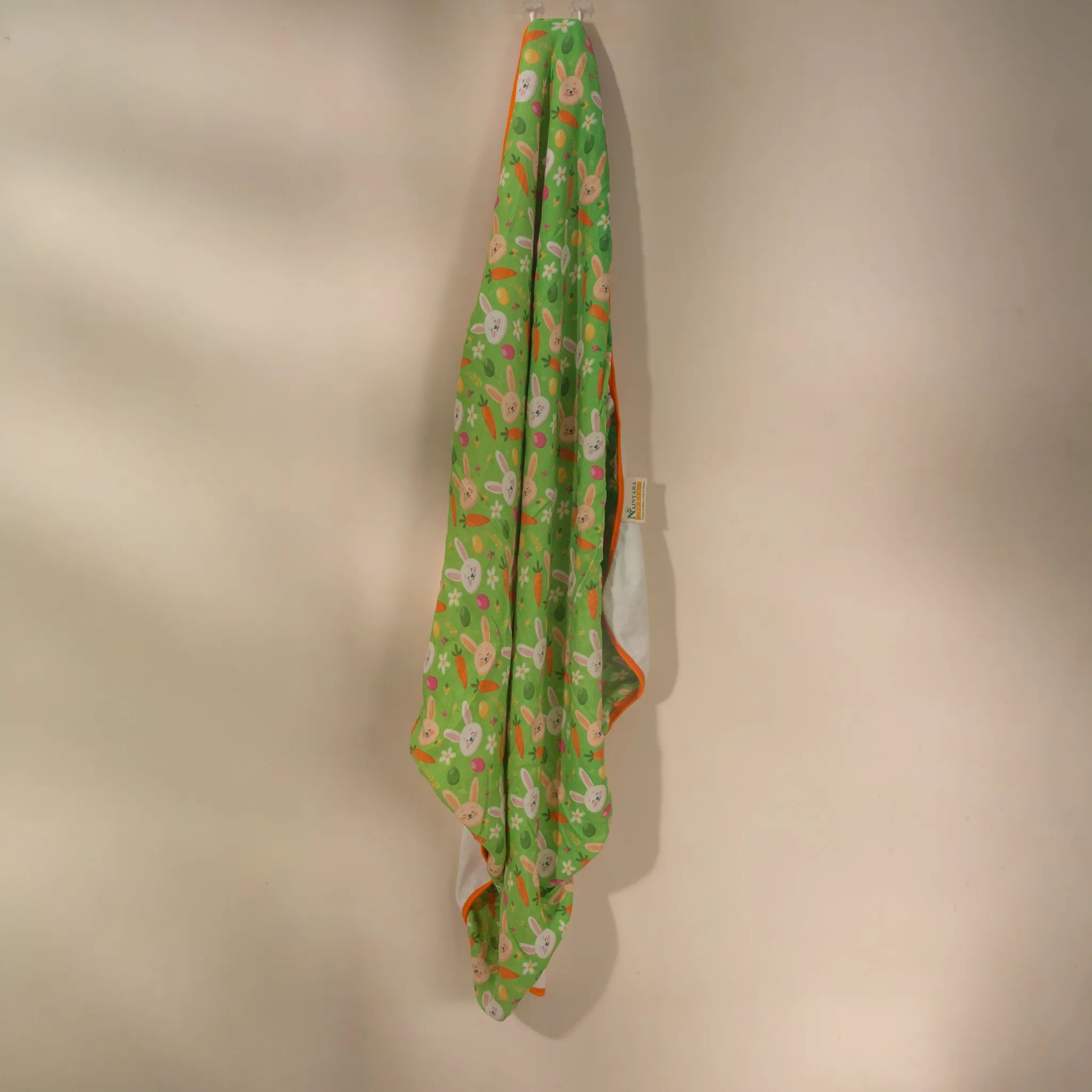 Bamboo Muslin & Terry Hooded towel- Hop Pop Garden