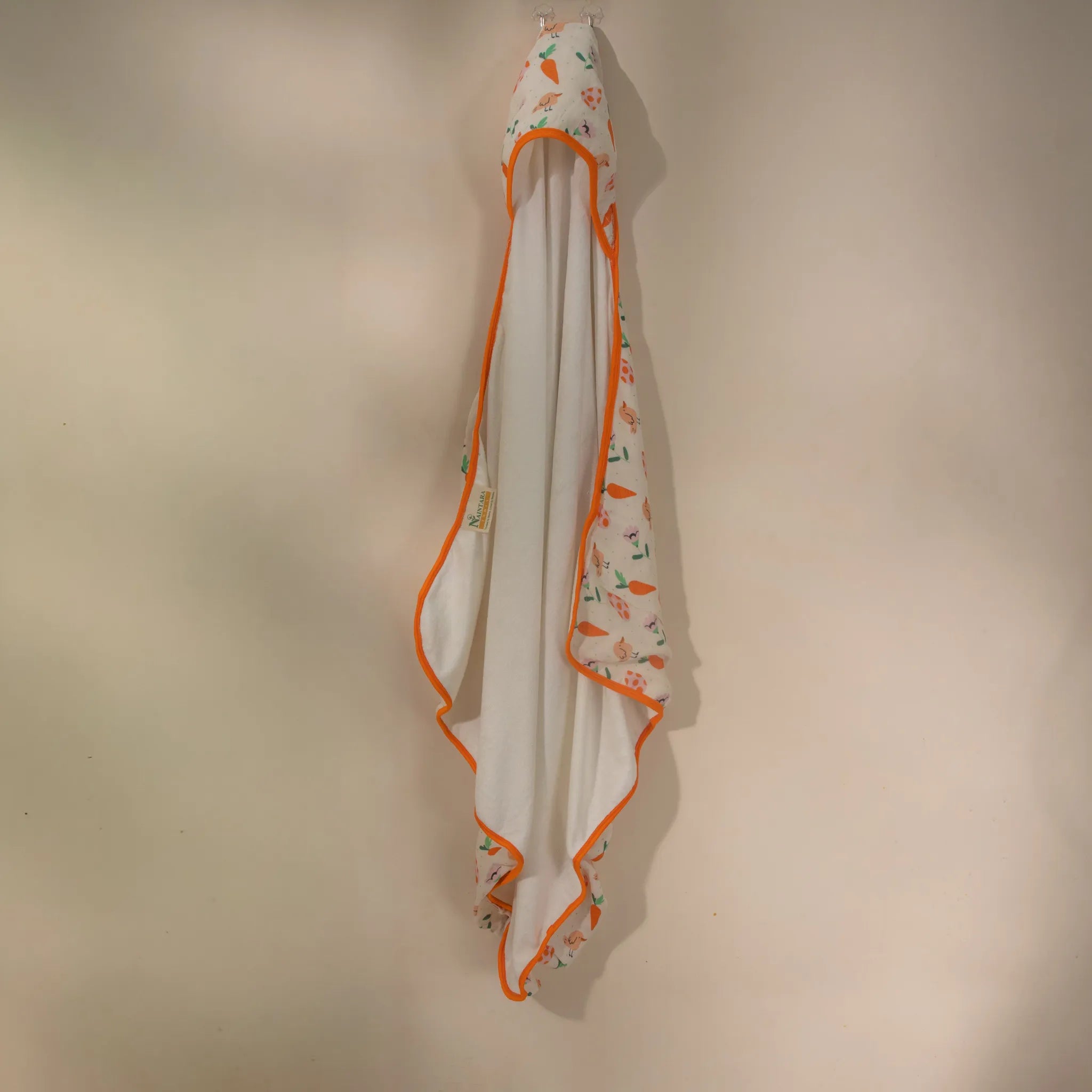 Bamboo Muslin & Terry Hooded towel- Tiny Carrot Crunchers
